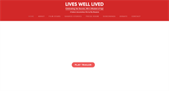 Desktop Screenshot of lives-well-lived.com